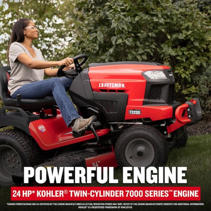 Craftsman T3200 Turn Tight 24 HP 54-Inch Hydrostatic Lawn Tractor with Kohler 7000 V-Twin and 5-Inch Turn Radius