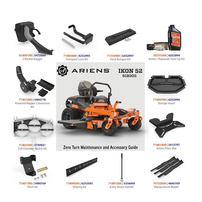 Ariens IKON 52 23 HP 52-Inch Zero-Turn Mower with Kawasaki FR691V V-Twin and Fabricated Deck
