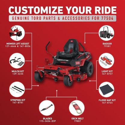 Toro TimeCutter MAX Havoc 54 24.5 HP 54-Inch Zero-Turn Mower with Toro V-Twin and IronForged Deck