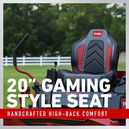 Toro TITAN 60 26 HP 60-Inch Zero-Turn Mower with Kohler 7000 V-Twin, MyRIDE Suspension and IronForged Deck