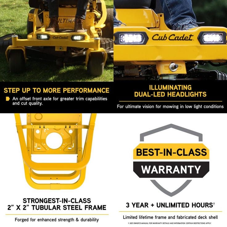 Cub Cadet Ultima ZT1 42 22 HP 42-Inch Zero-Turn Riding Mower with Kohler 7000 V-Twin