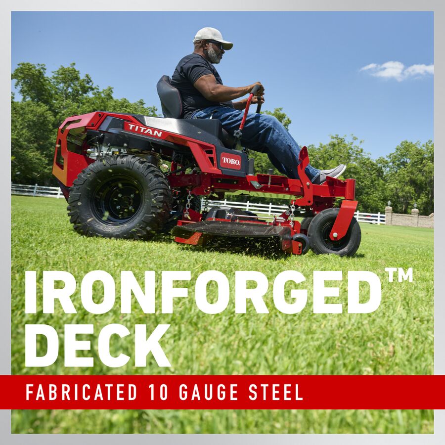 Toro TITAN 60 26 HP 60-Inch Zero-Turn Mower with Kohler 7000 V-Twin, MyRIDE Suspension and IronForged Deck