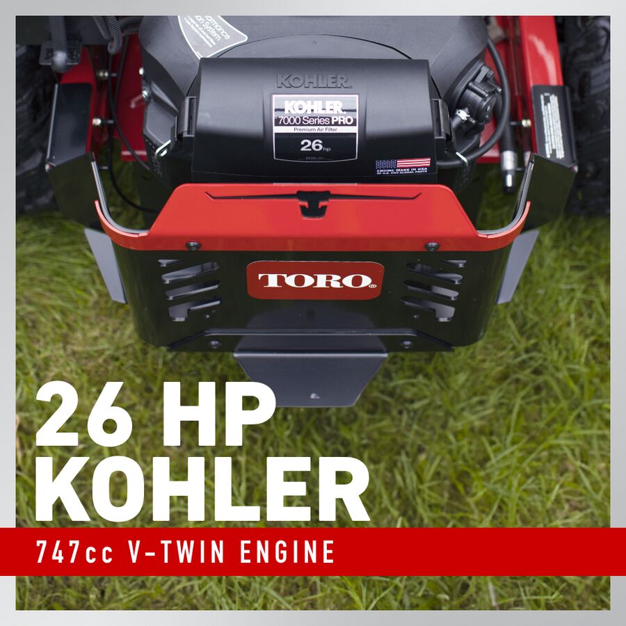 Toro TITAN 60 26 HP 60-Inch Zero-Turn Mower with Kohler 7000 V-Twin, MyRIDE Suspension and IronForged Deck