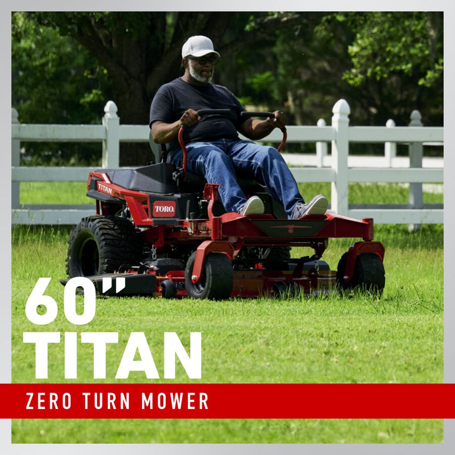 Toro TITAN 60 26 HP 60-Inch Zero-Turn Mower with Kohler 7000 V-Twin, MyRIDE Suspension and IronForged Deck