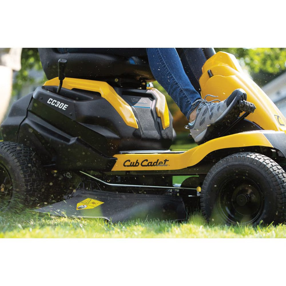 Cub Cadet CC30E 56V 30-Inch Electric Riding Lawn Mower with Lithium-Ion Battery