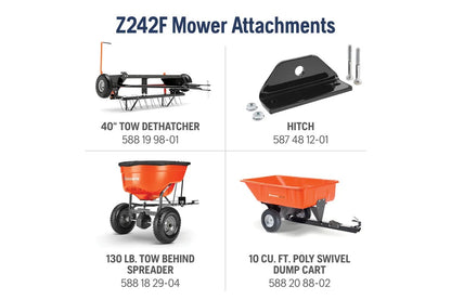 Husqvarna Z242F Special Edition 21.5 HP 42-Inch Zero-Turn Mower with Kawasaki FR Series V-Twin