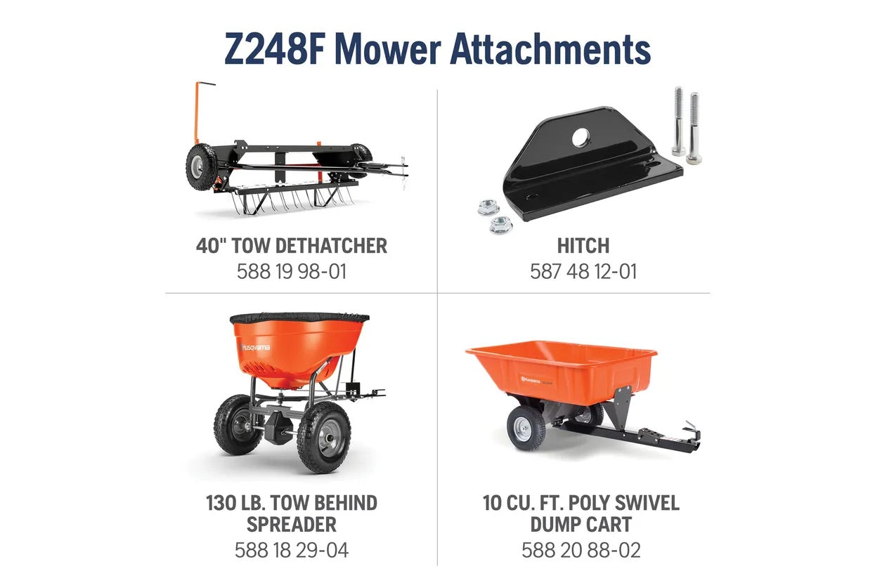 Husqvarna Z248F Special Edition 21.5 HP 48-Inch Zero-Turn Mower with Kawasaki FR Series V-Twin